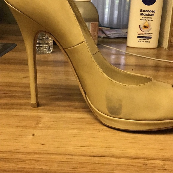 Jimmy Choo High Heels pump Shoes Peep Toe - Picture 7 of 8